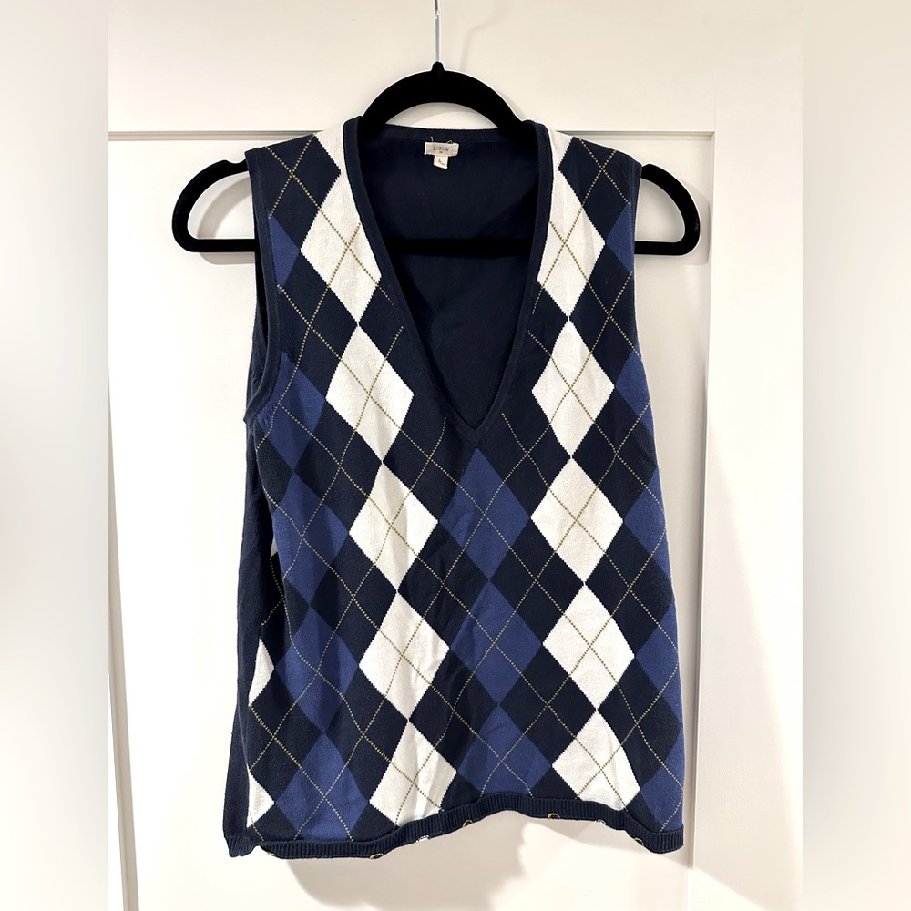 J. Crew plaid sweater vest